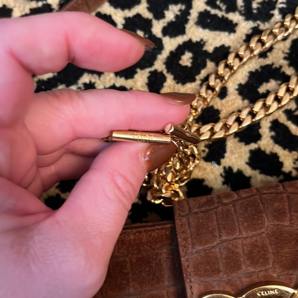 Celine limited edition runway bag. Brown suede. Comes with box, papers and chain - Picture 11 of 12